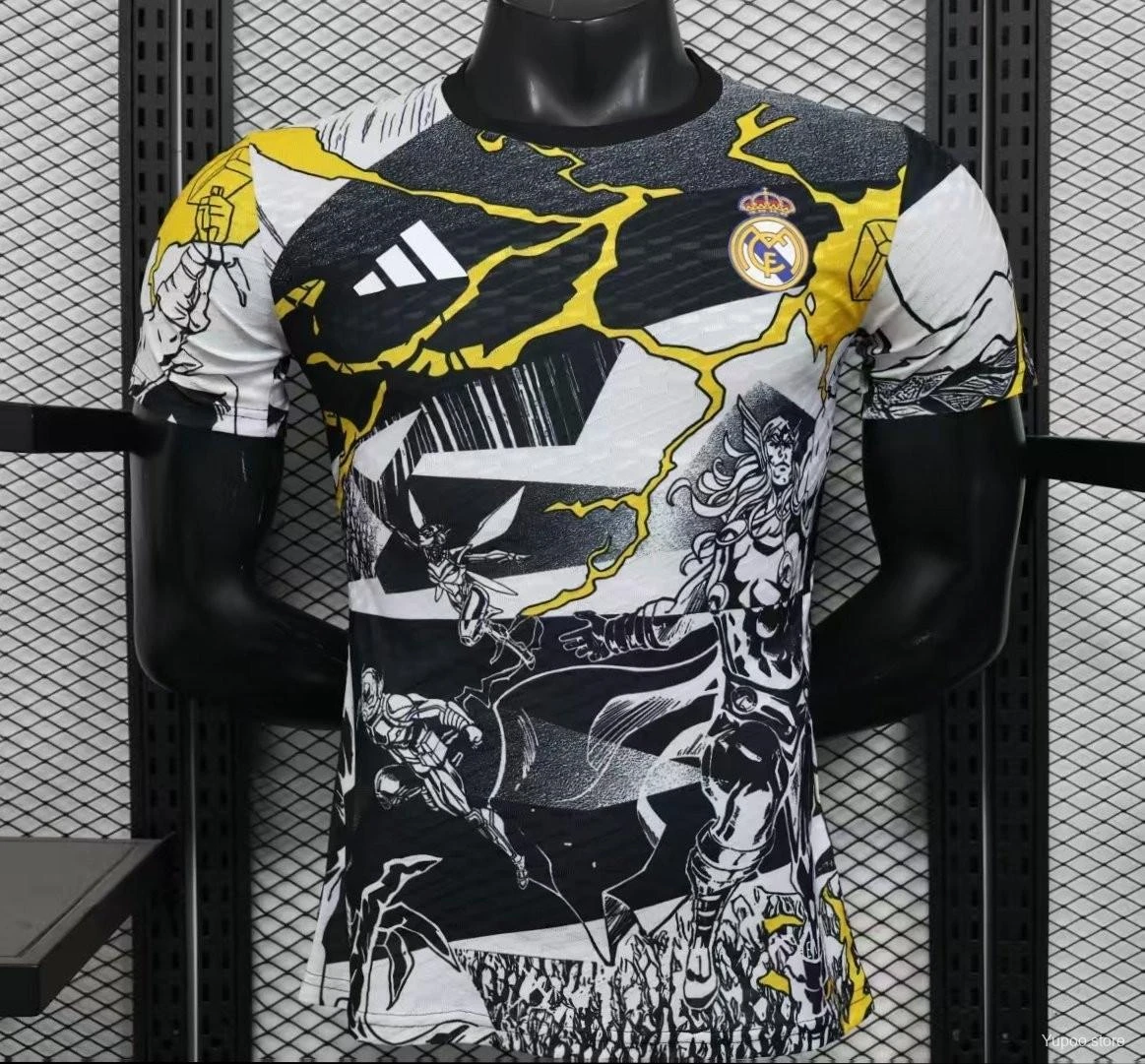 CAMISETA IMPORTADA VERSION JUGADOR REAL MADRID ( MARVEL)