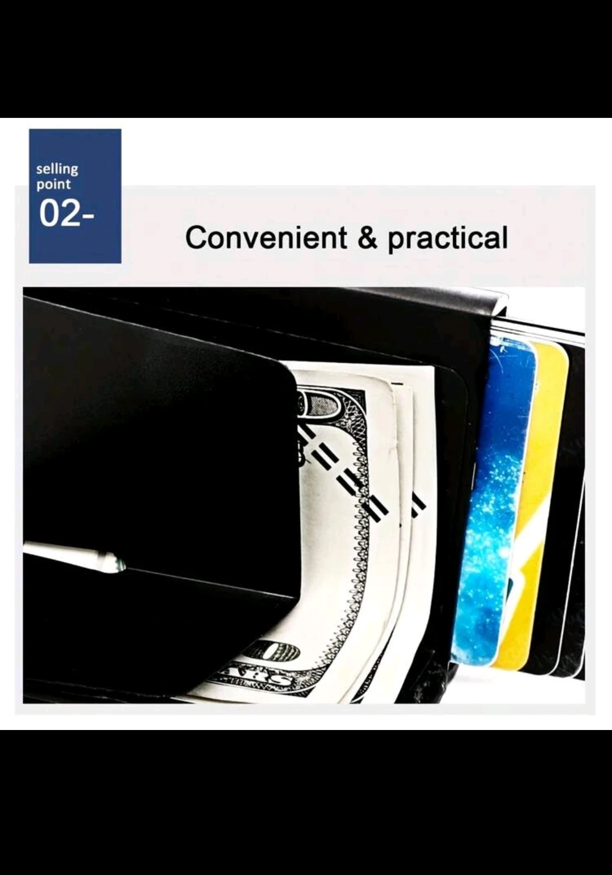 Billetera Inteligente con Tarjetero Pop-Up y Bloqueo RFID - Fibra de Carbono 8