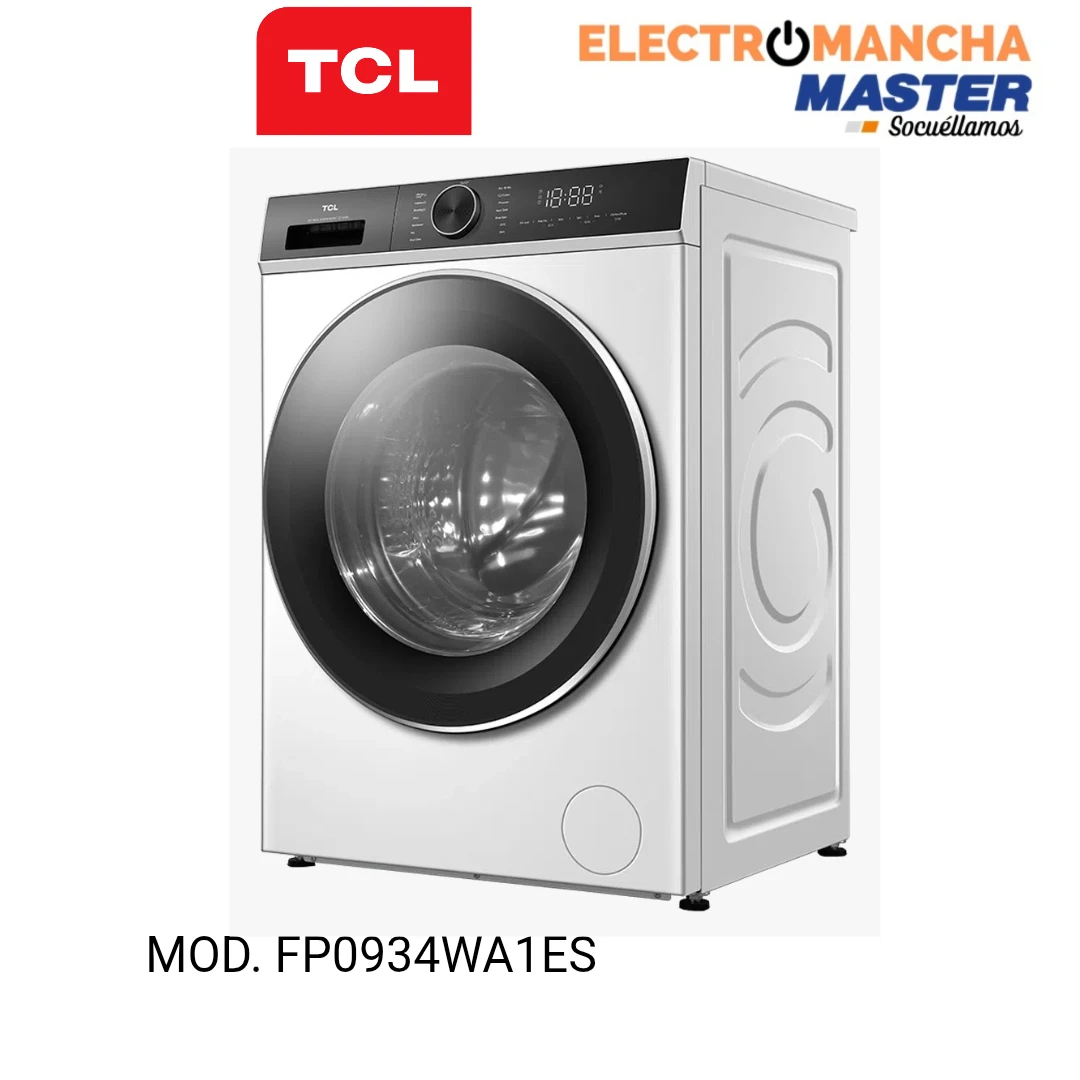 LAVADORA TCL FP0934WA1ES 9 KG. 1400 RPM. CLASE A  2