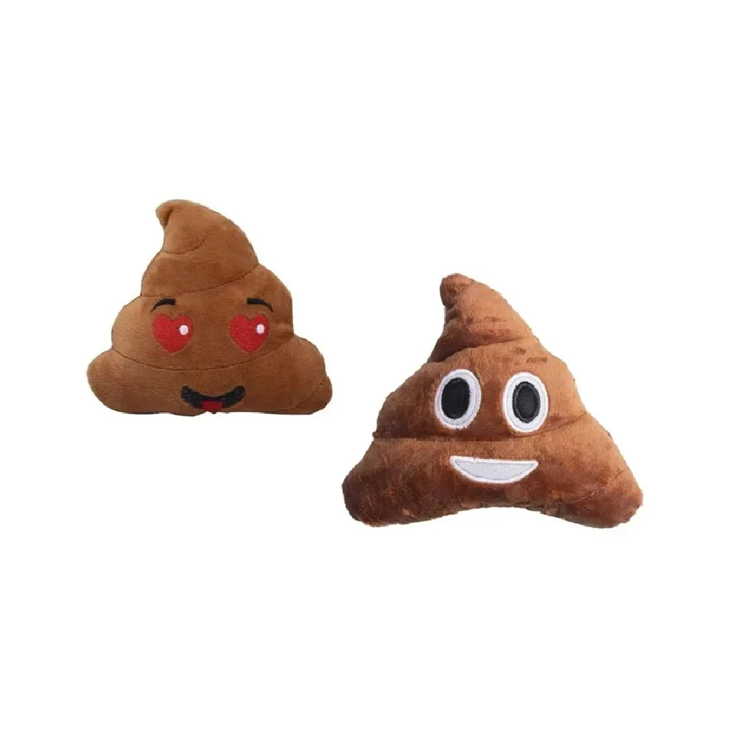 Juguete de tela emoji popó 