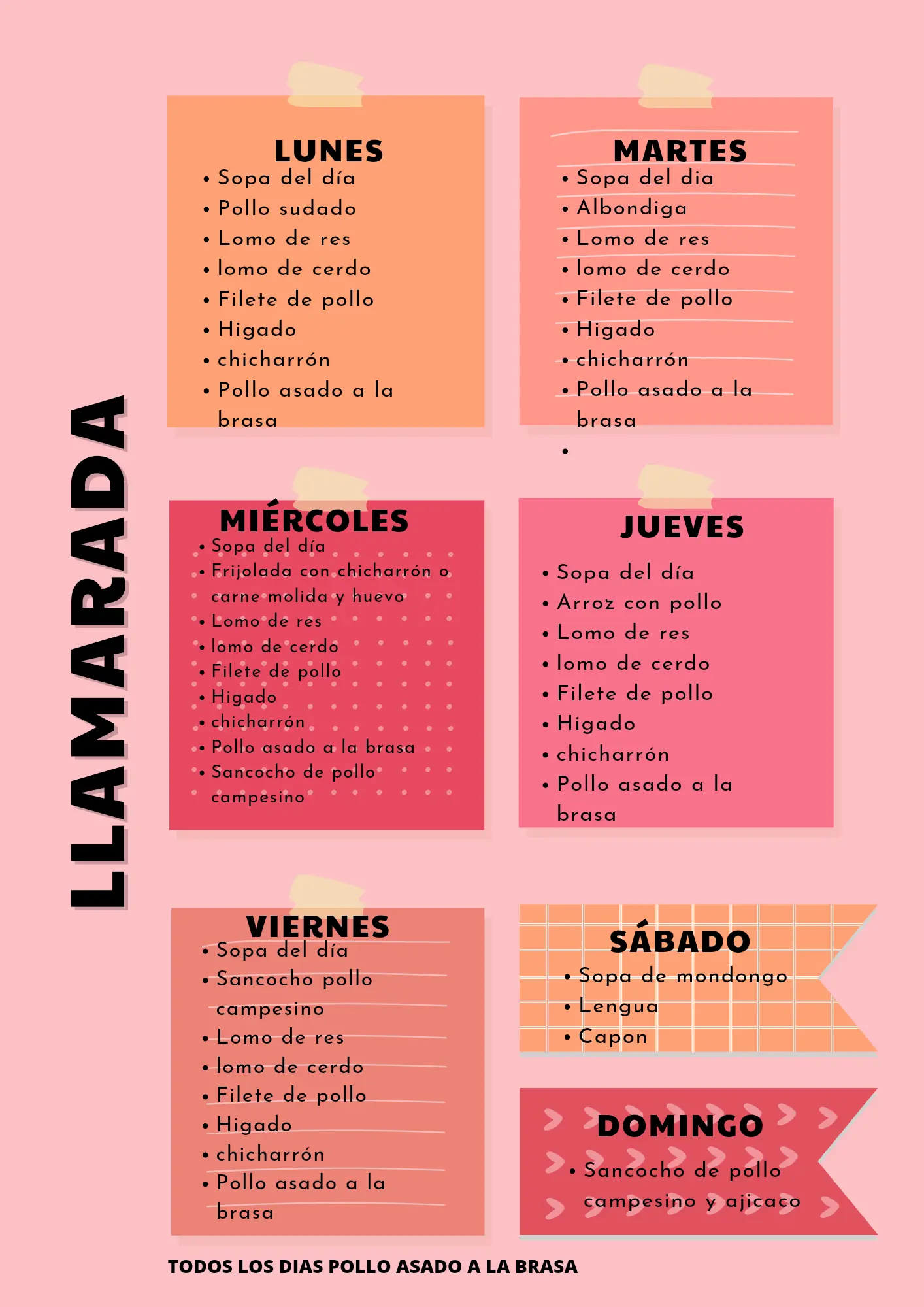 Menu diario