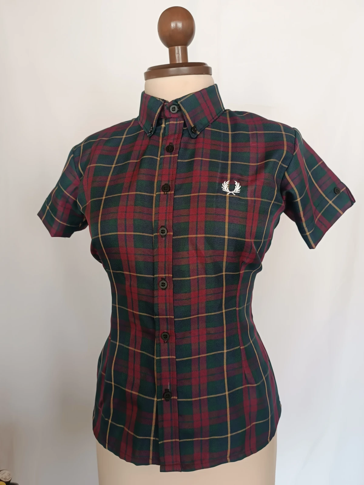 Camisa cuadros mujer talla s  2