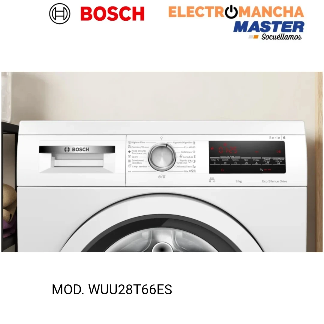 LAVADORA BOSCH WUU28T66ES  9KG 1400 RPM A 2