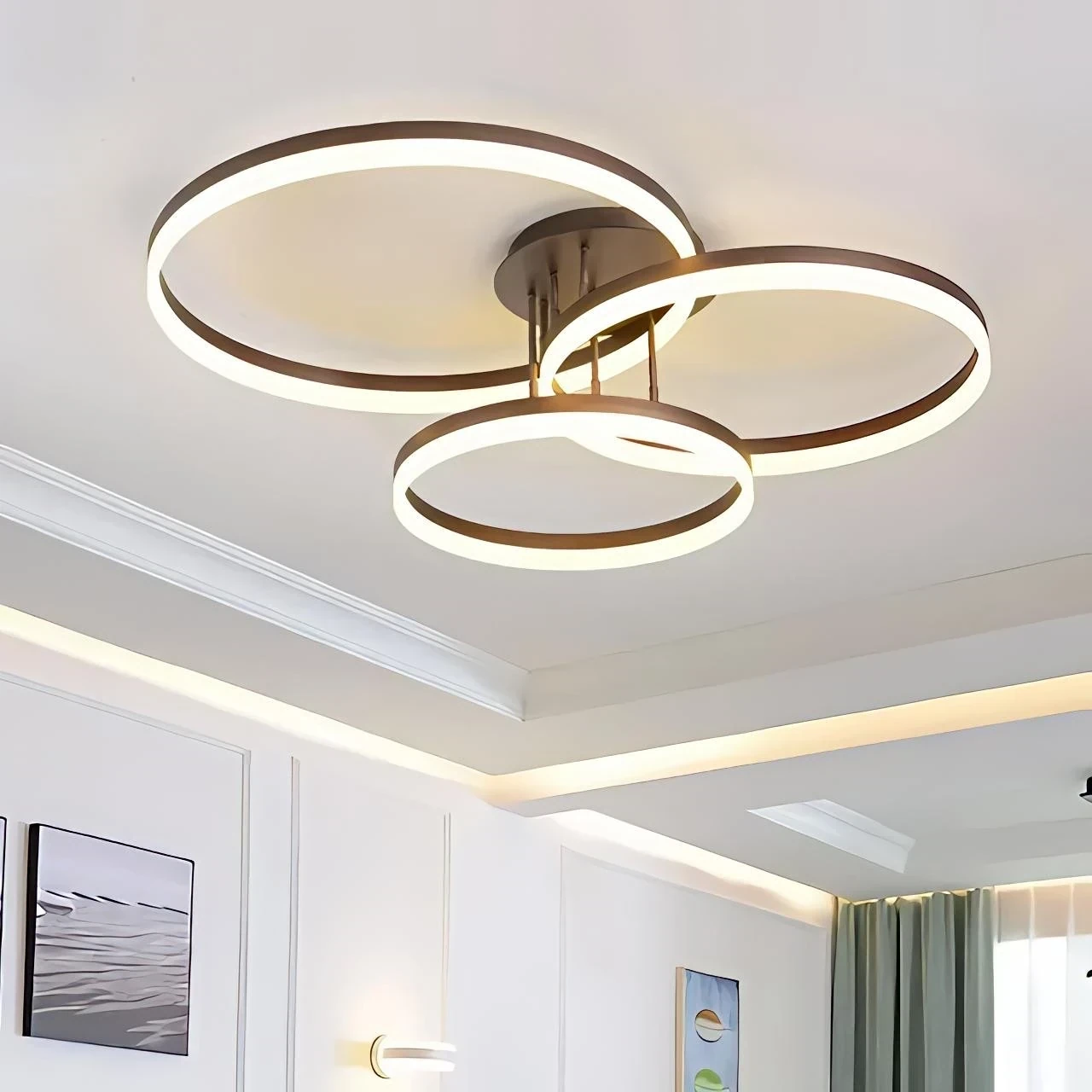 LAMPARA COLGANTE CIRCULOS 3 COLORES/3K4K6K