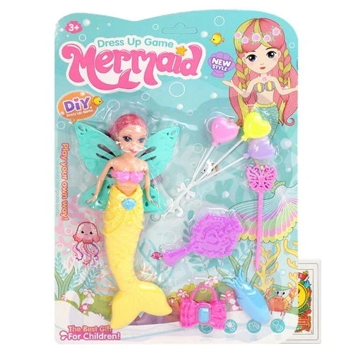 MUÑECA SIRENITA FAIRY CON ALAS + ACCESORIOS