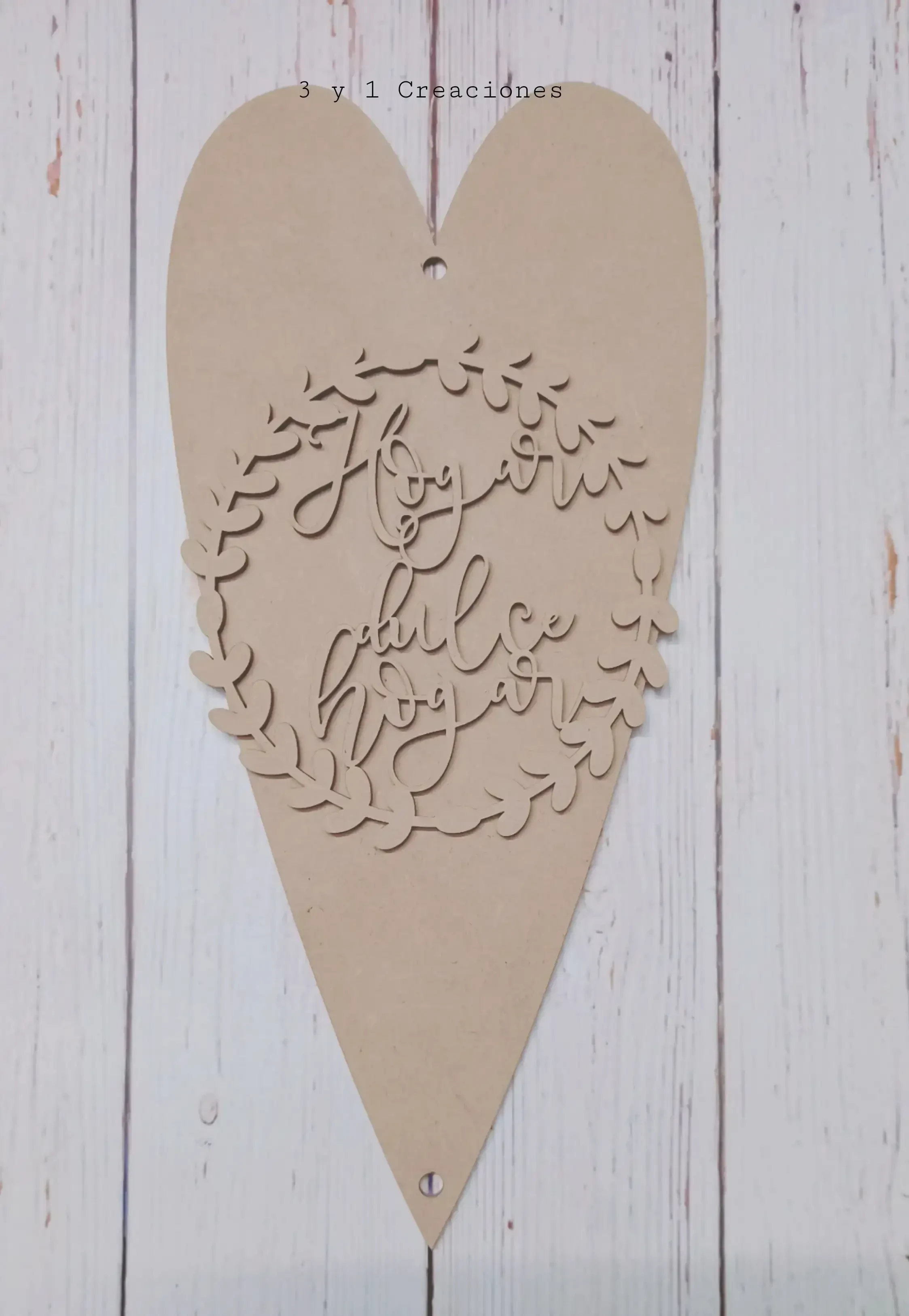 FIGURA CORAZÓN LARGO LISO  3