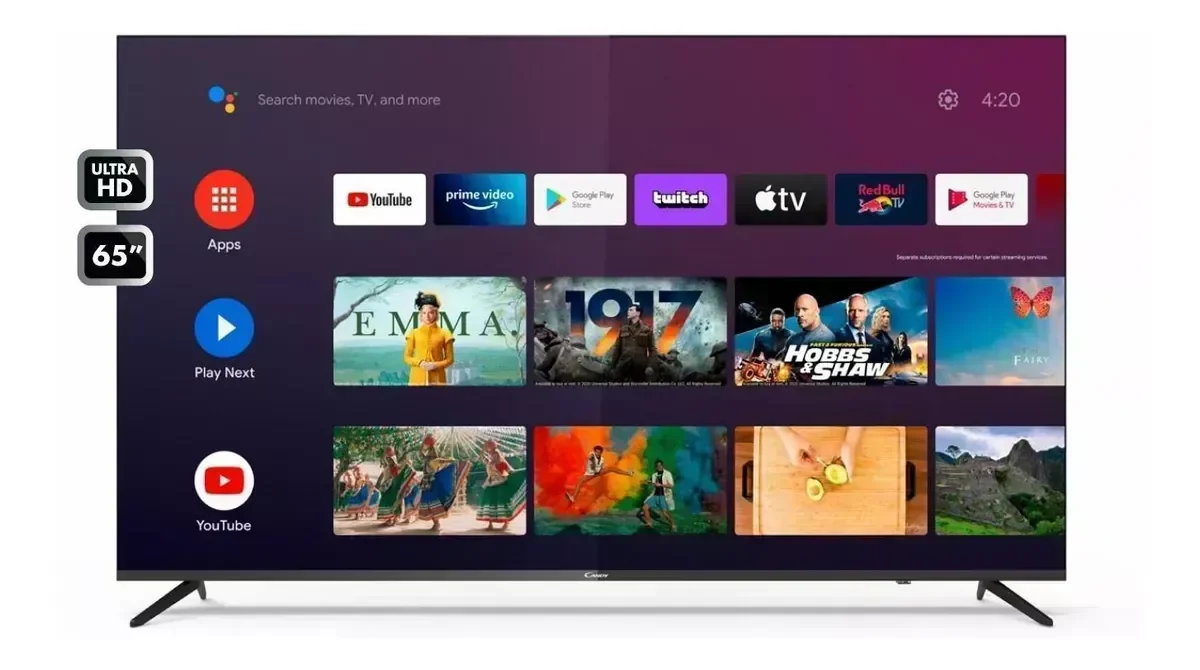 Smart Tv Candy 65" Android Ultra Hd 