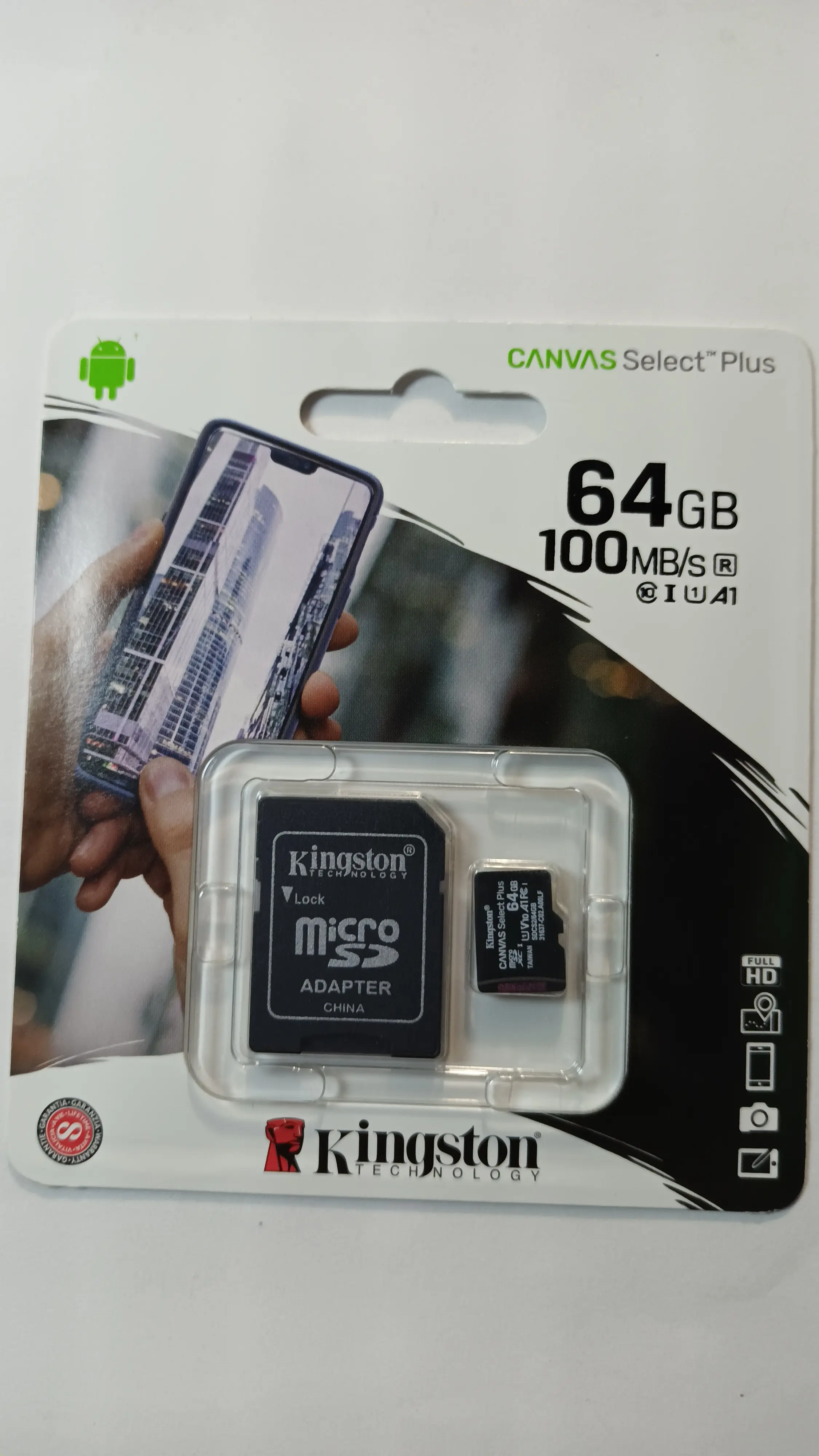 MEMORIA KINGSTON MICRO SD 64GB 100MB/S CL10 CANVAS
