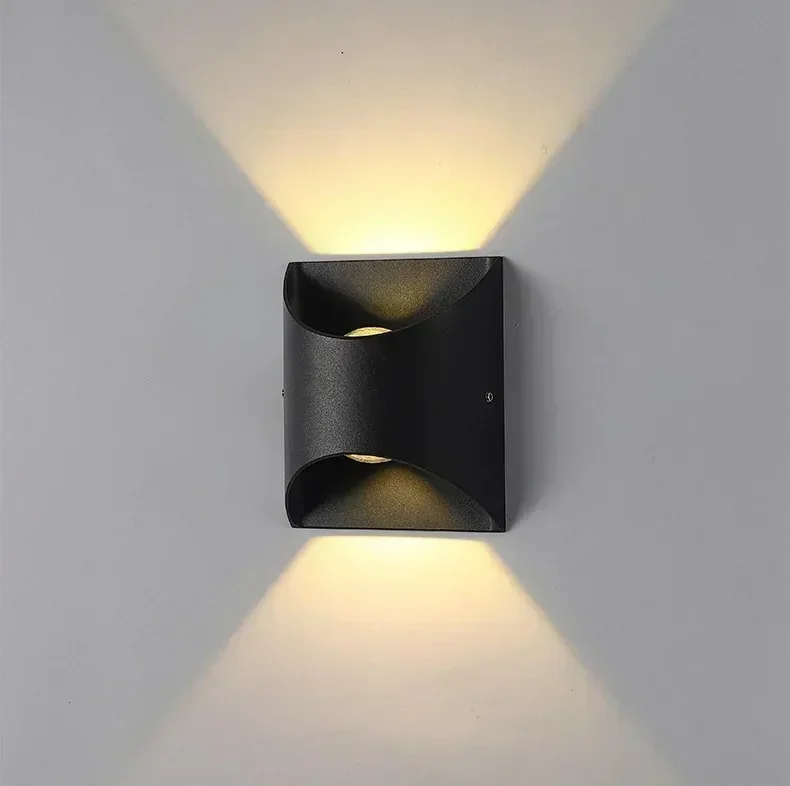 APLIQUE PARED SEAL NEGRO 6W LUZ CALIDA IP65