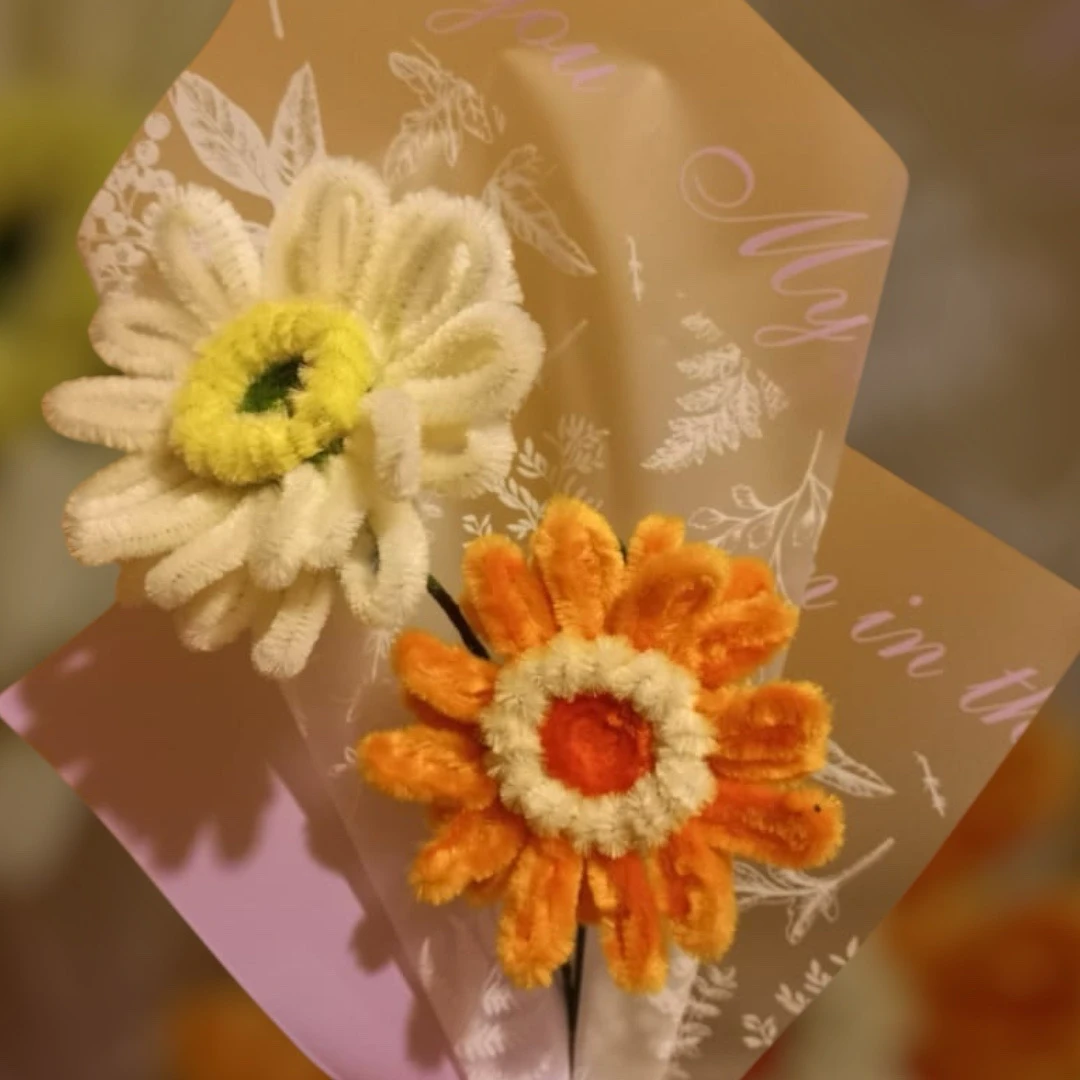 Flores artesanales hechas a mano 4