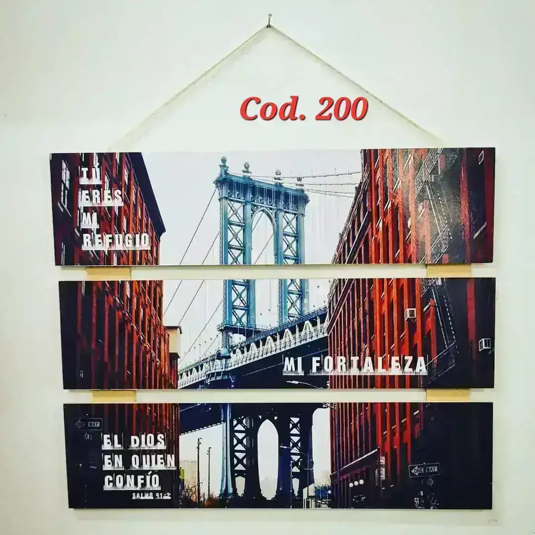 Cuadro chico x 3. Cód. 200