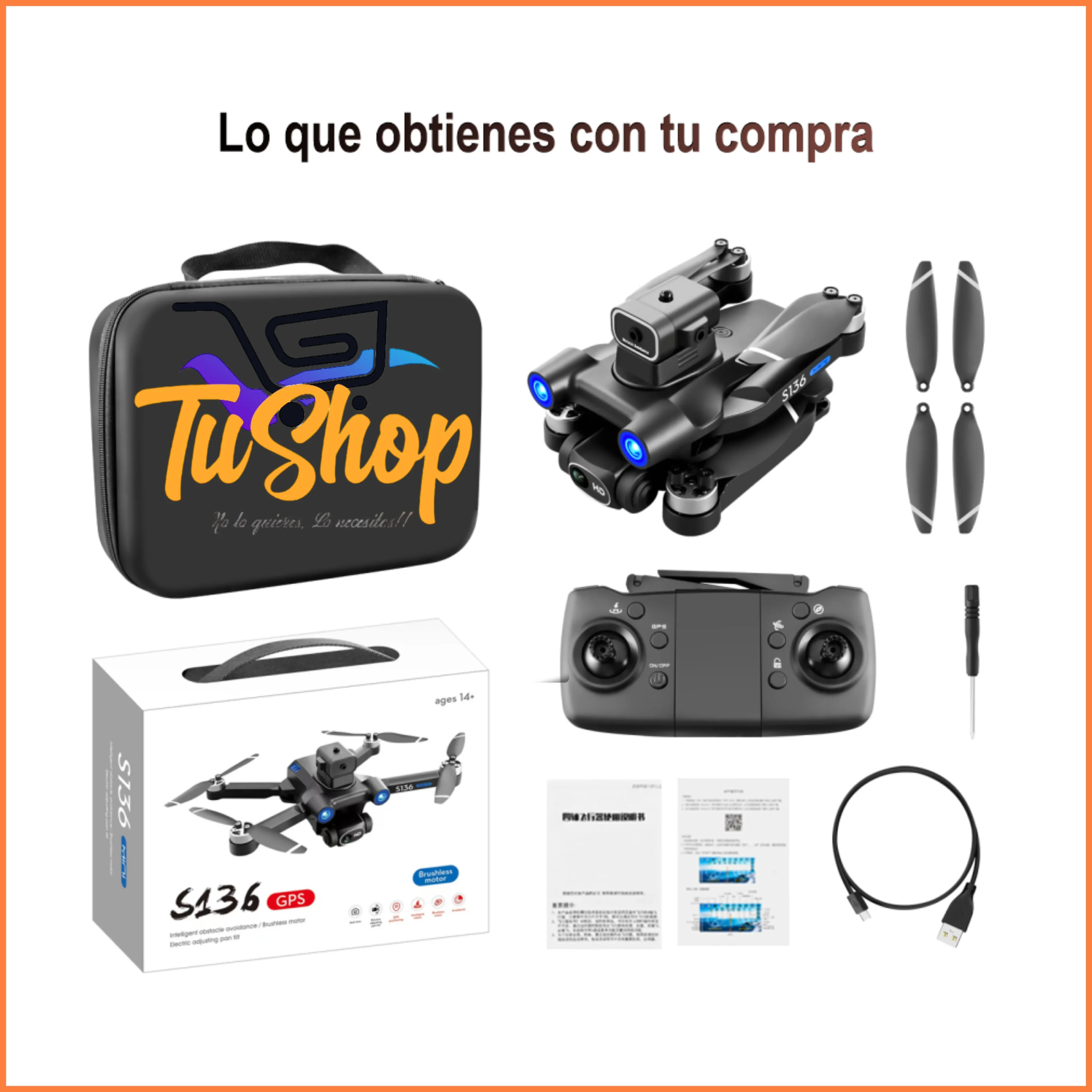 Drone GPS Profesional S136 Wifi  3