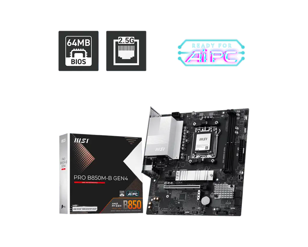 MSI PRO B850M B GEN 4  2