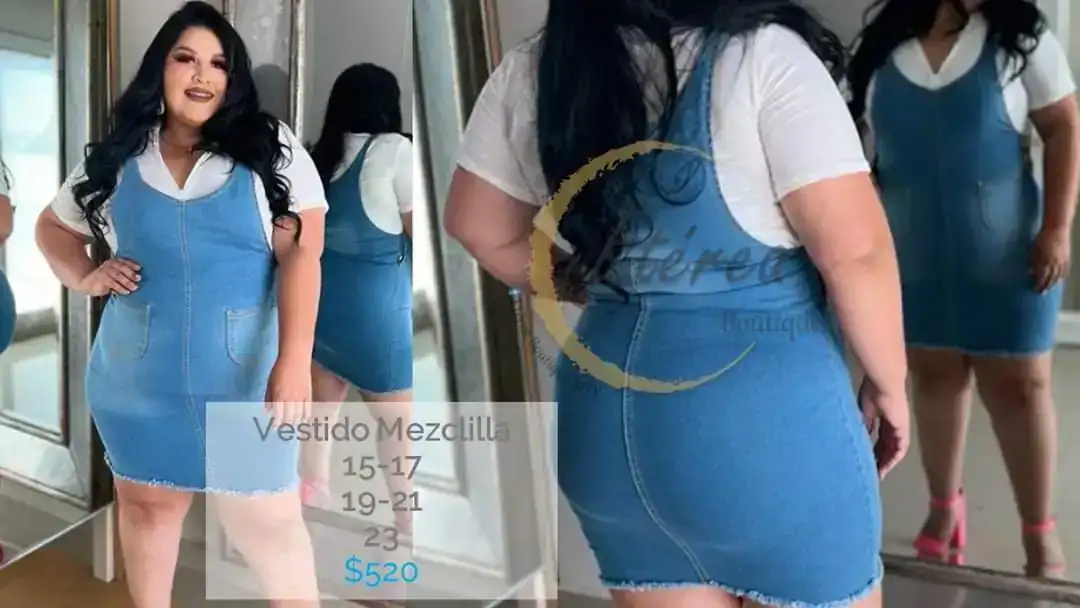 Overol vestido claro