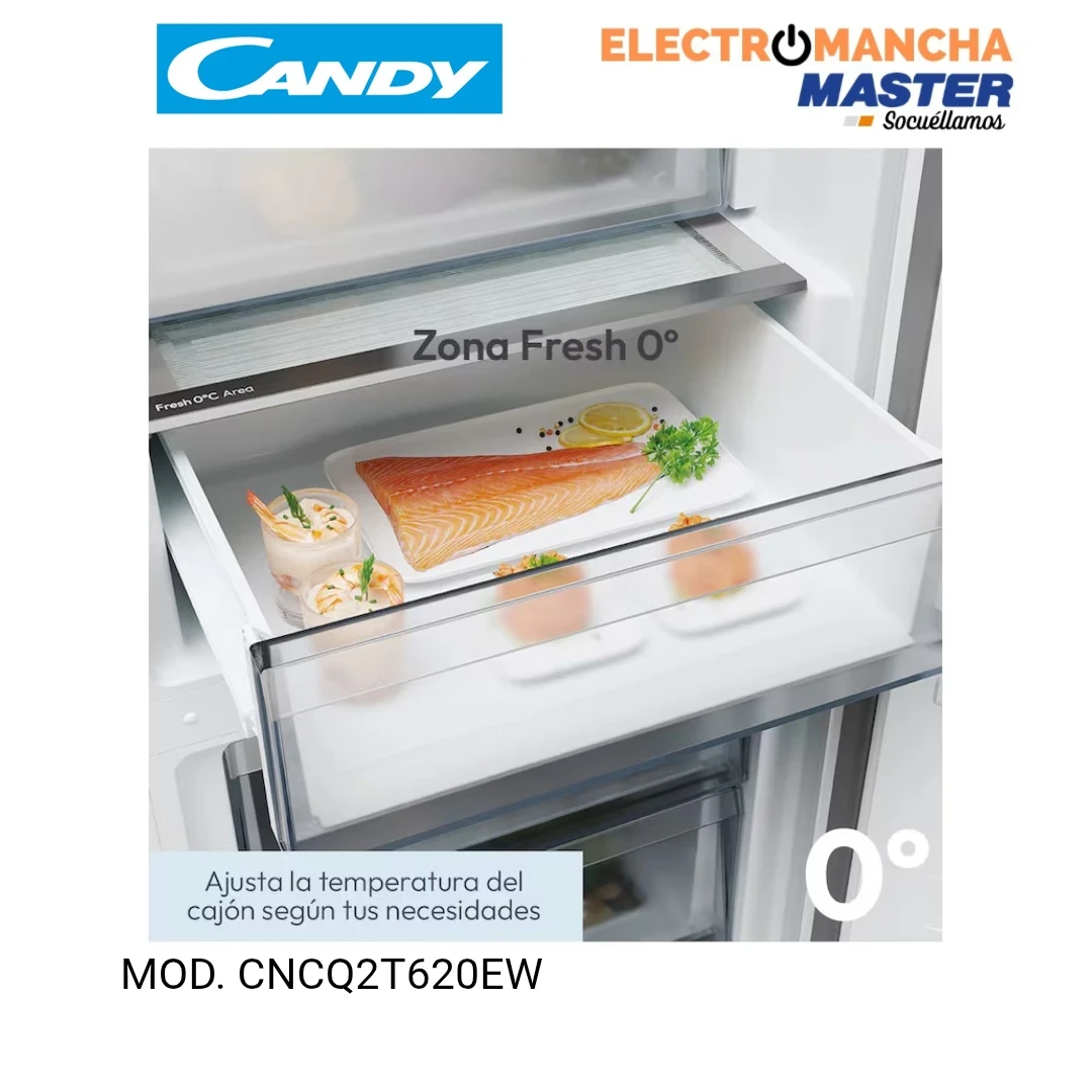 FRIGO COMBI CANDY CNCQ2T620EW 2,05"60 BLANCO NF E  7