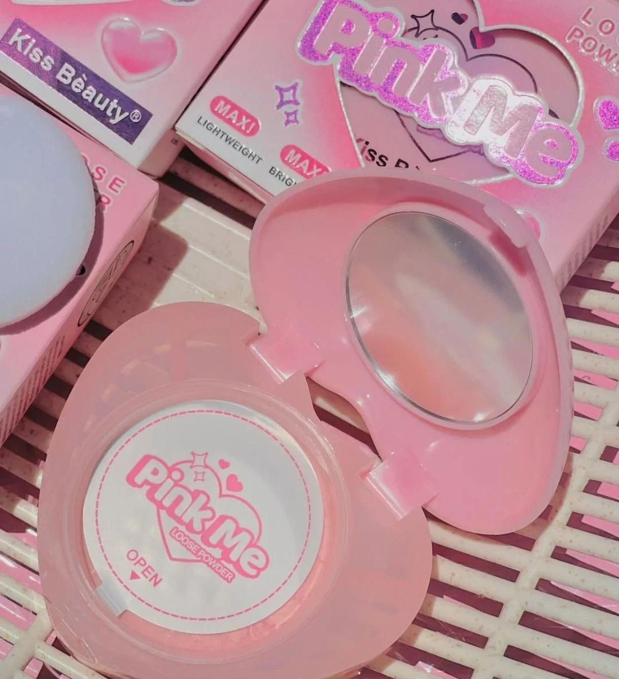 🌸PINK ME – Polvo Suelto Rosado Efecto Filtro 💗✨ 7
