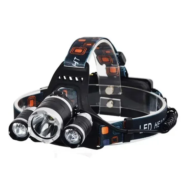 LINTERNA CABEZA RECARGABLE 3 LEDS 10W 6500K