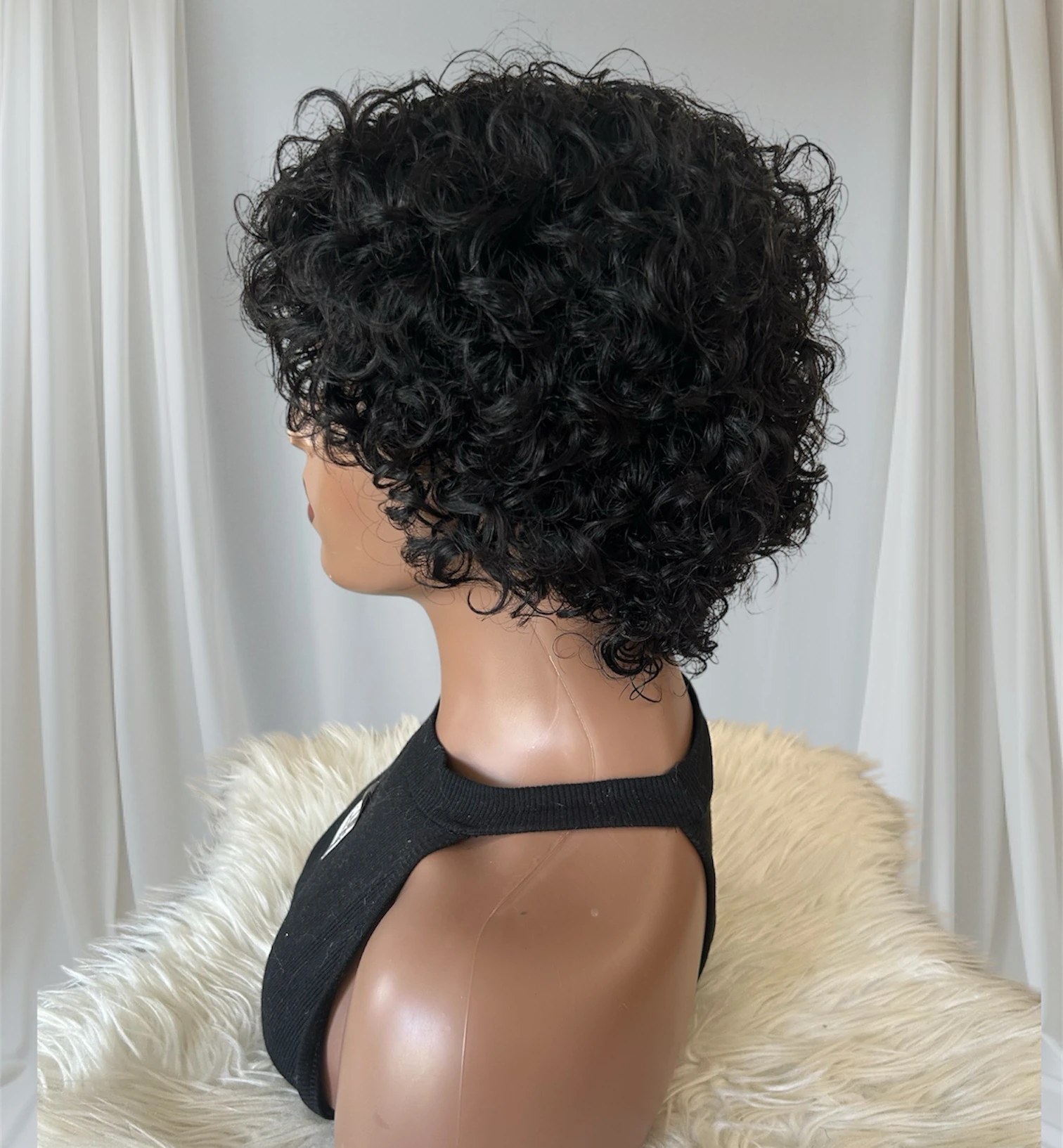 Pelucas de cabello humano, sin pegamento 3
