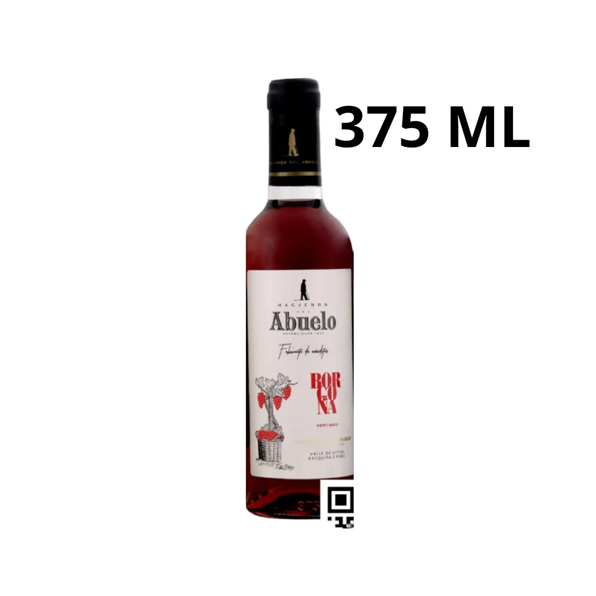HDA VINO BORGOÑA SEMI SECO 375 ML