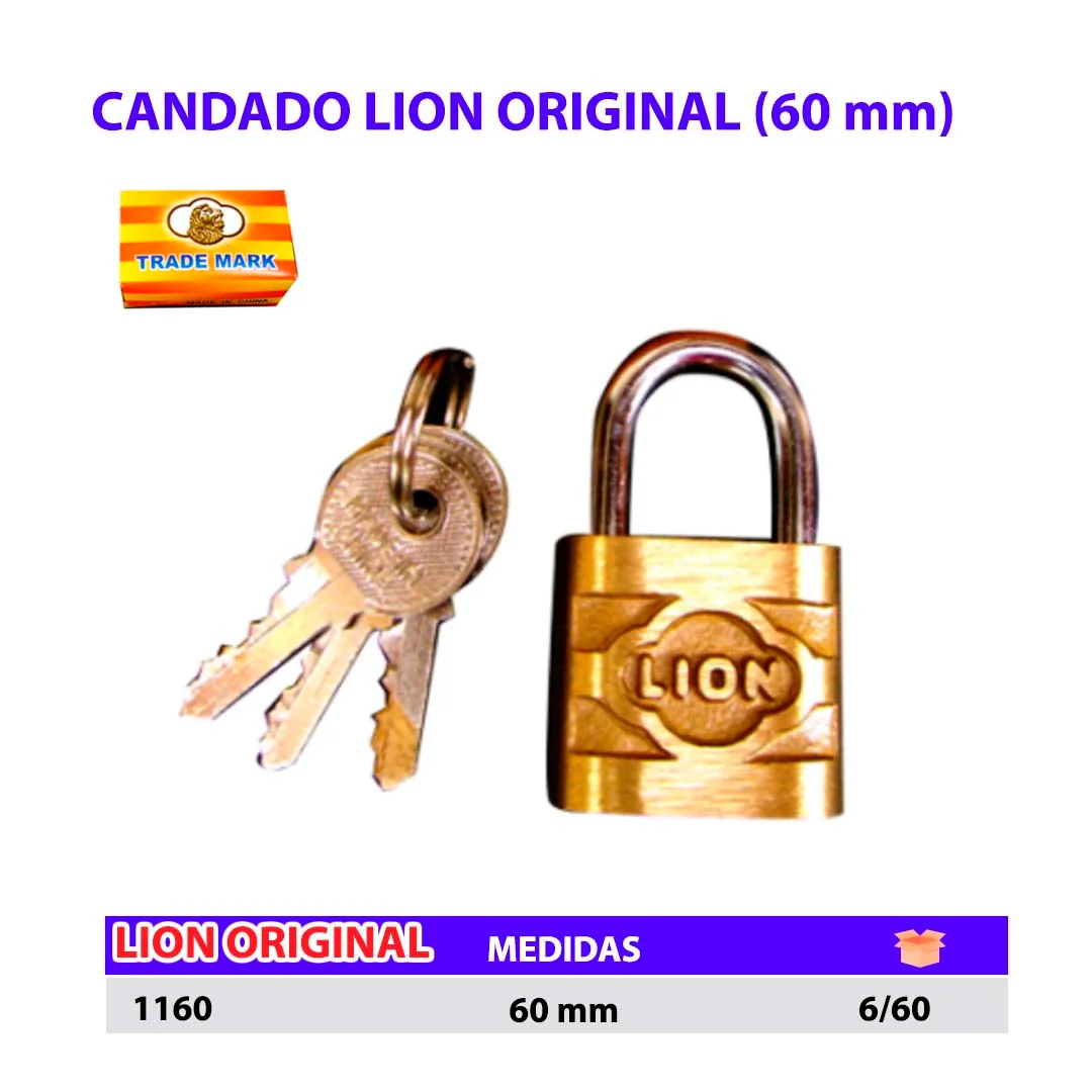 CANDADO LION Original 60 MM 