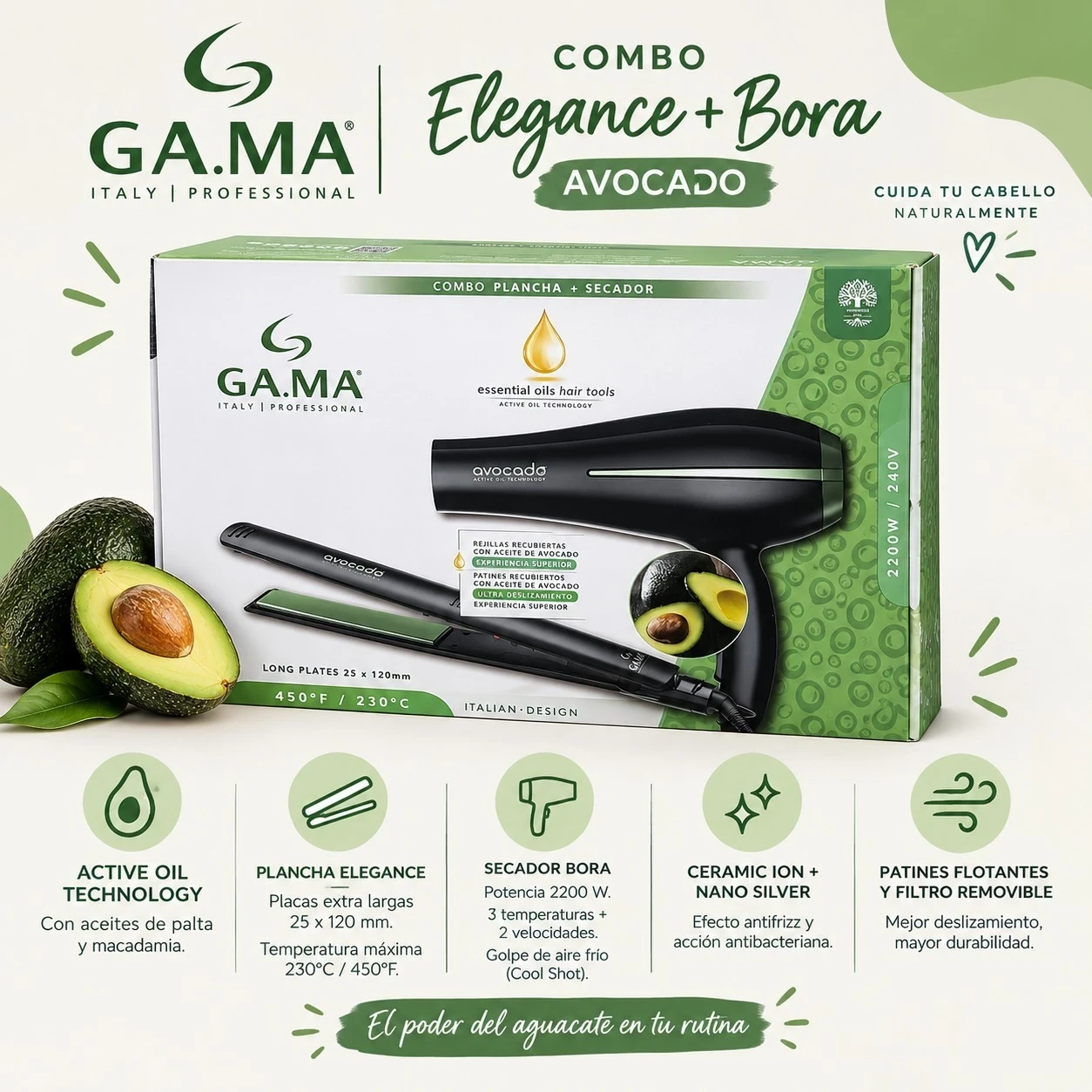 COMBO GAMA ELEGANCE + BORA AVOCADO 