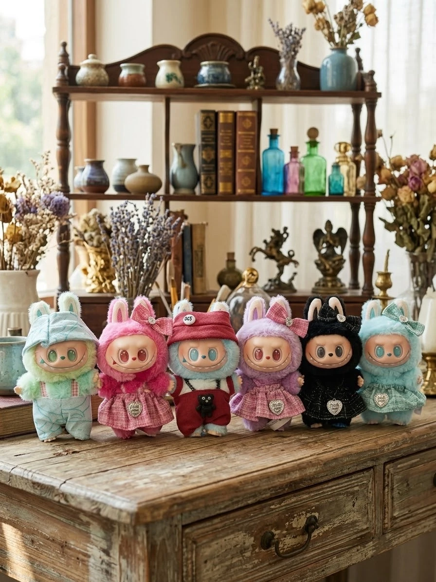 MUÑECO LABUBU CON OUTFIT INCLUIDOS