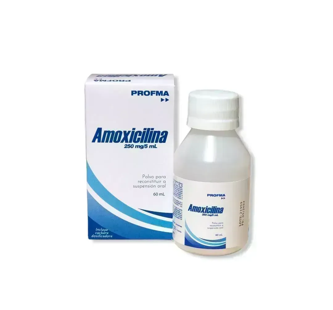 AMOXICILINA 250 MG/5ML FCO X 60 ML PROFMA