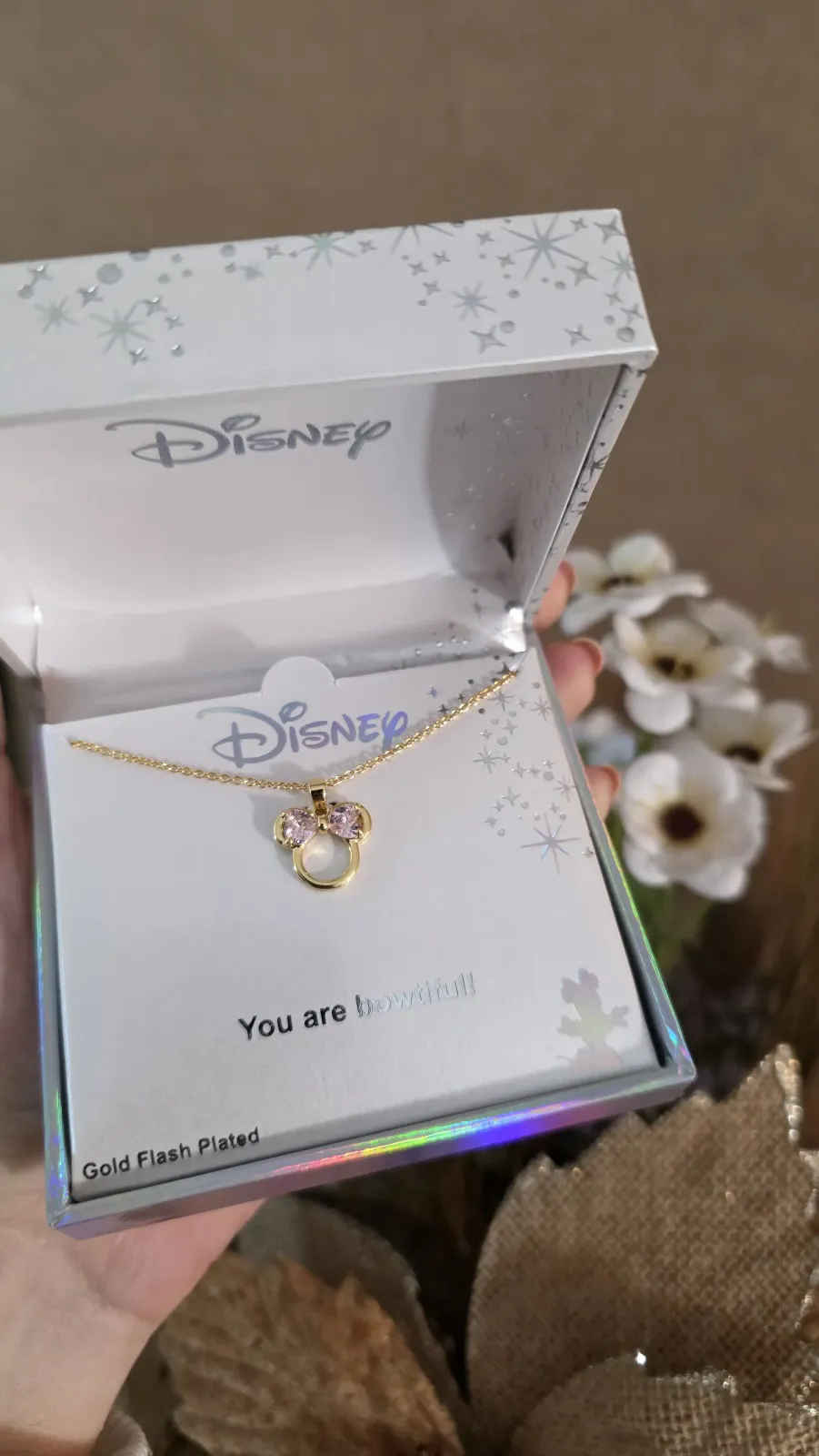 Disney gold necklace Minnie Mouse  2