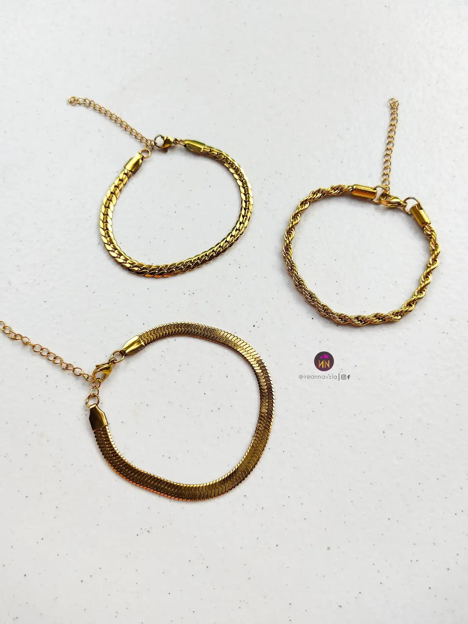 Pulsera gold acero  2