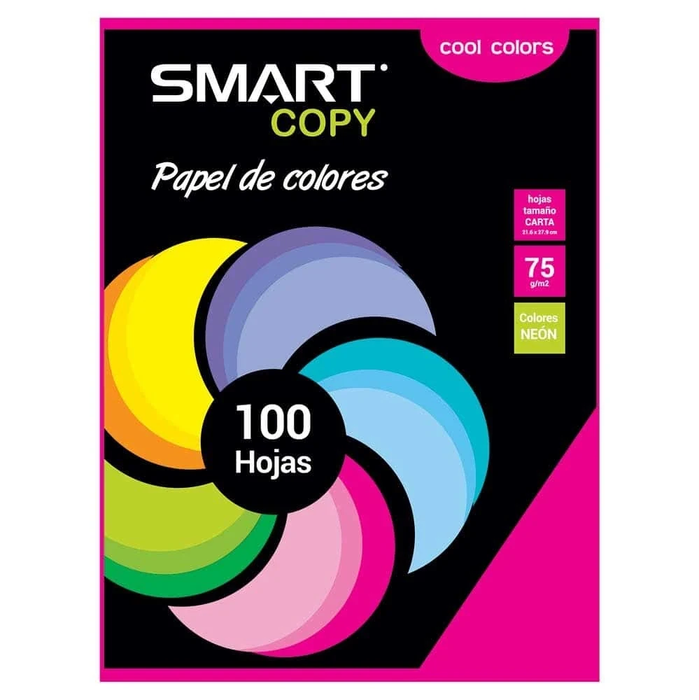 Hojas  fiusha 100 t/carta