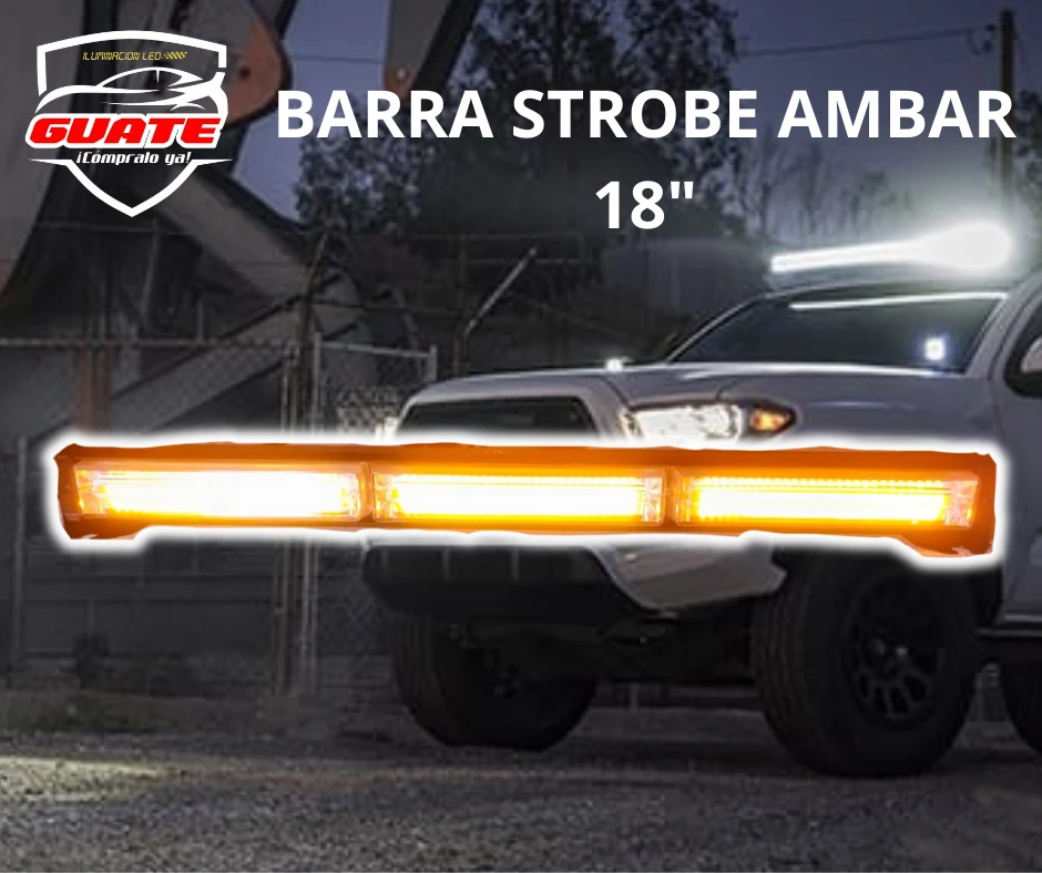 BARRA STROB AMBAR 18"&nbsp;