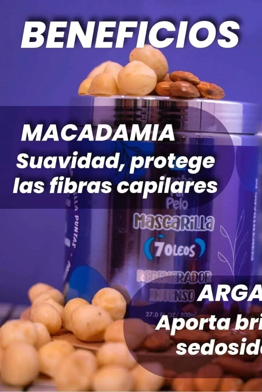 leche pal pelo mascarilla regeneradora siete oleos x800 ml