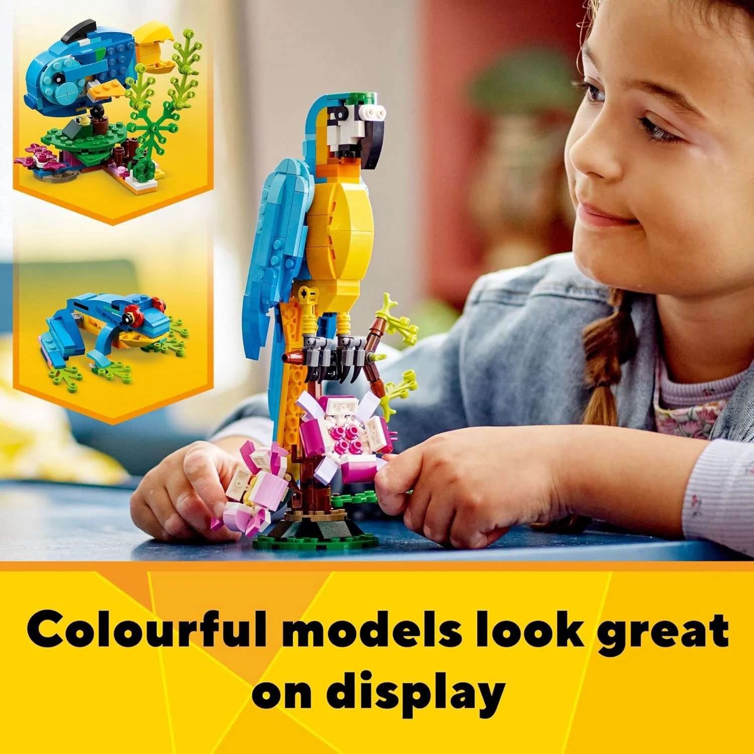 LEGO Creator - Set de construcción 3 en 1 de loro exótico 3