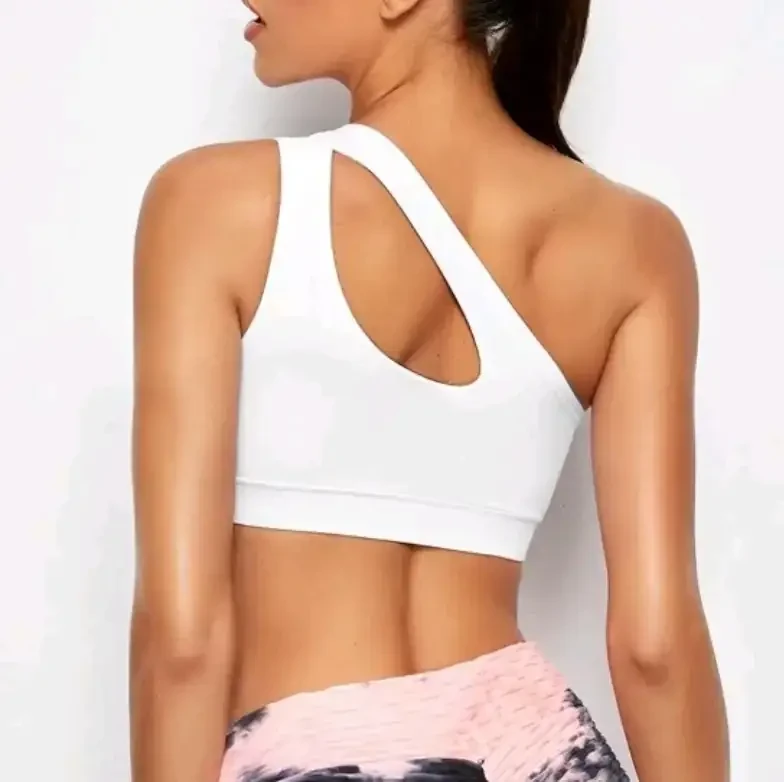 Talla M Top blanco de un hombro 2