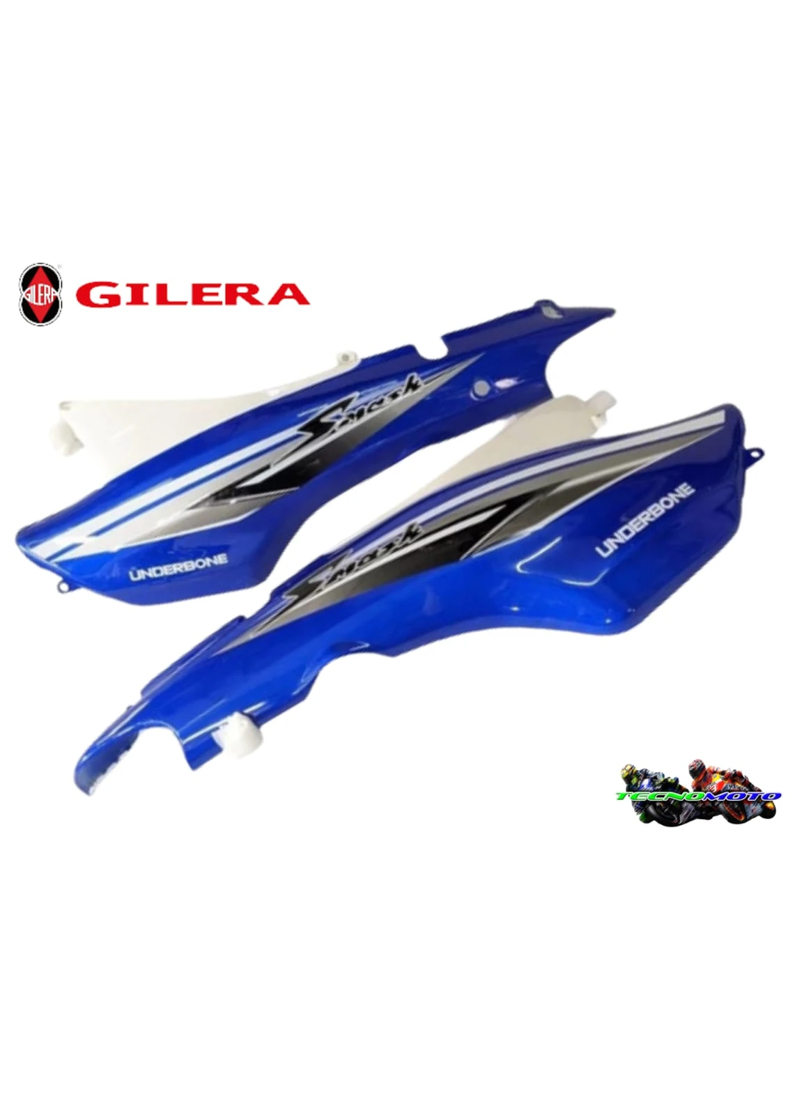 CACHA ASIENTO GILERA 110 SMASH JUEGO -AZUL/BLANCO [GILERA] -46934