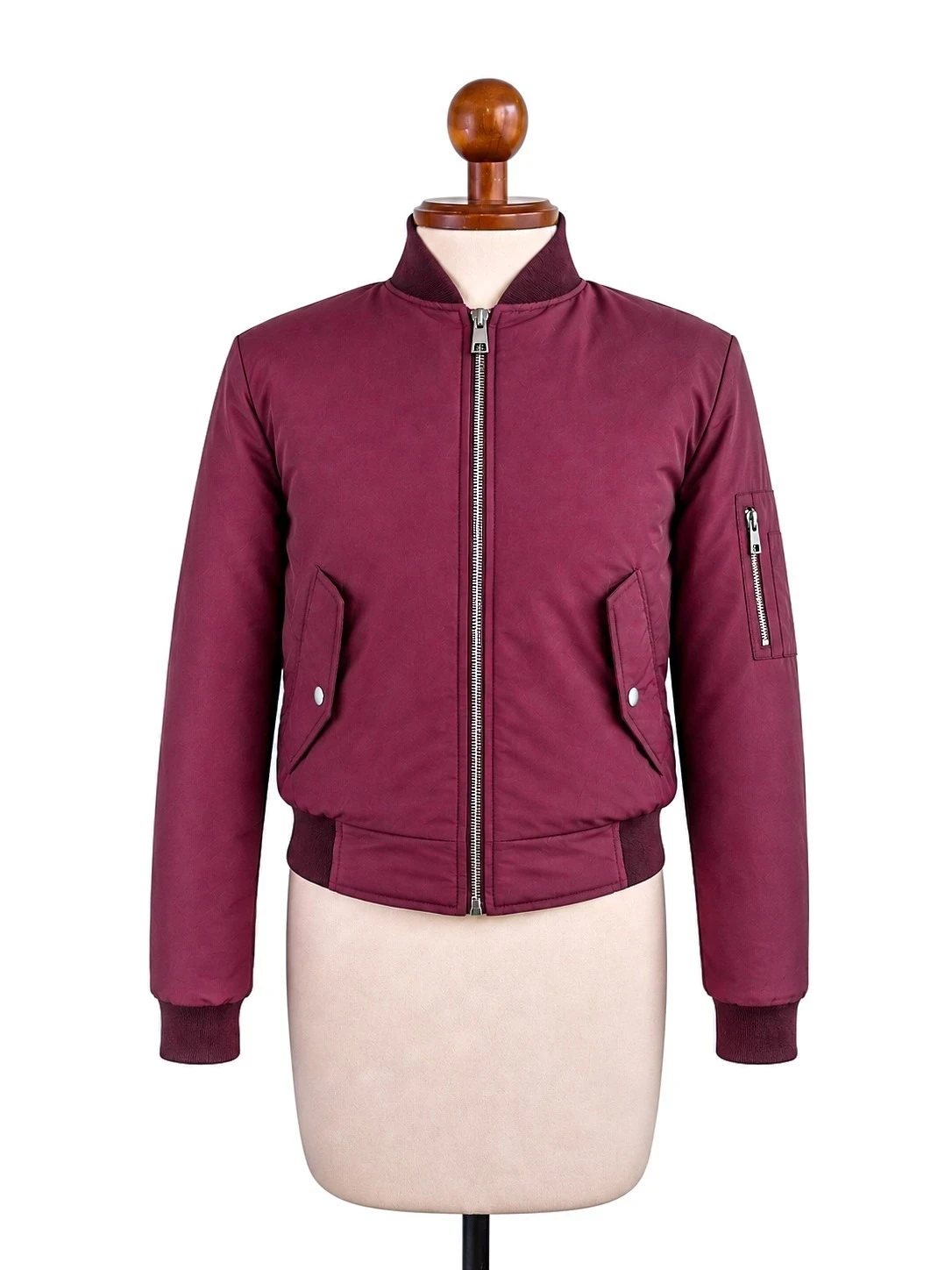 Bomber mujer vinotinto L