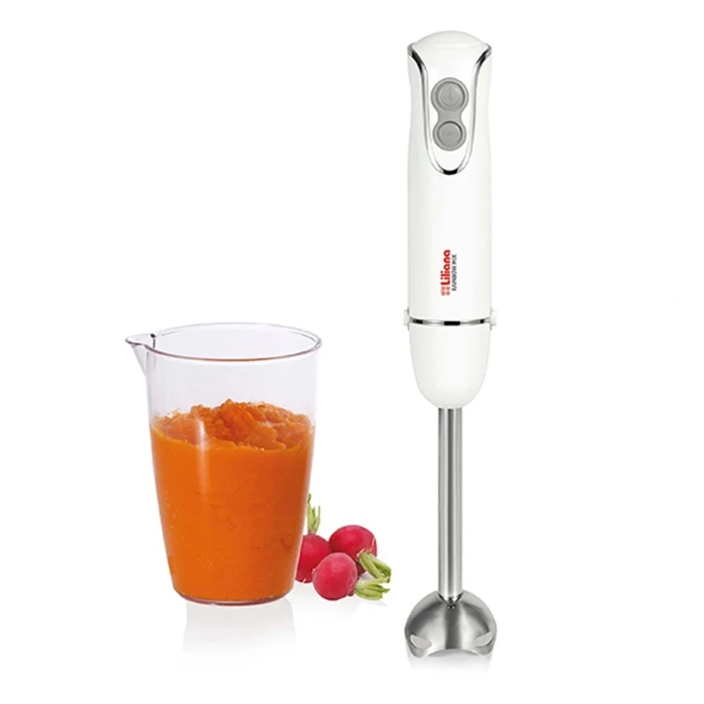 Minipimer Mixer Liliana Rainbow 450w Blanco + Vaso Medidor