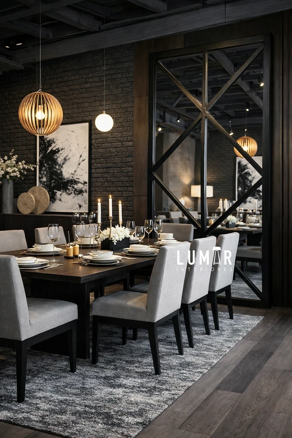AXIUM INDUSTRIAL Moderno 210x110 cm Espejo 4