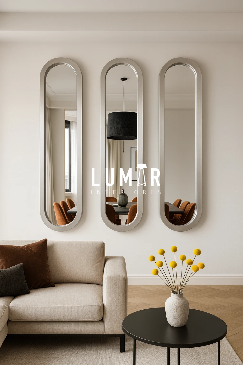 Espejos SET OPULENT Ovalados 190X45 Varios Tonos 3