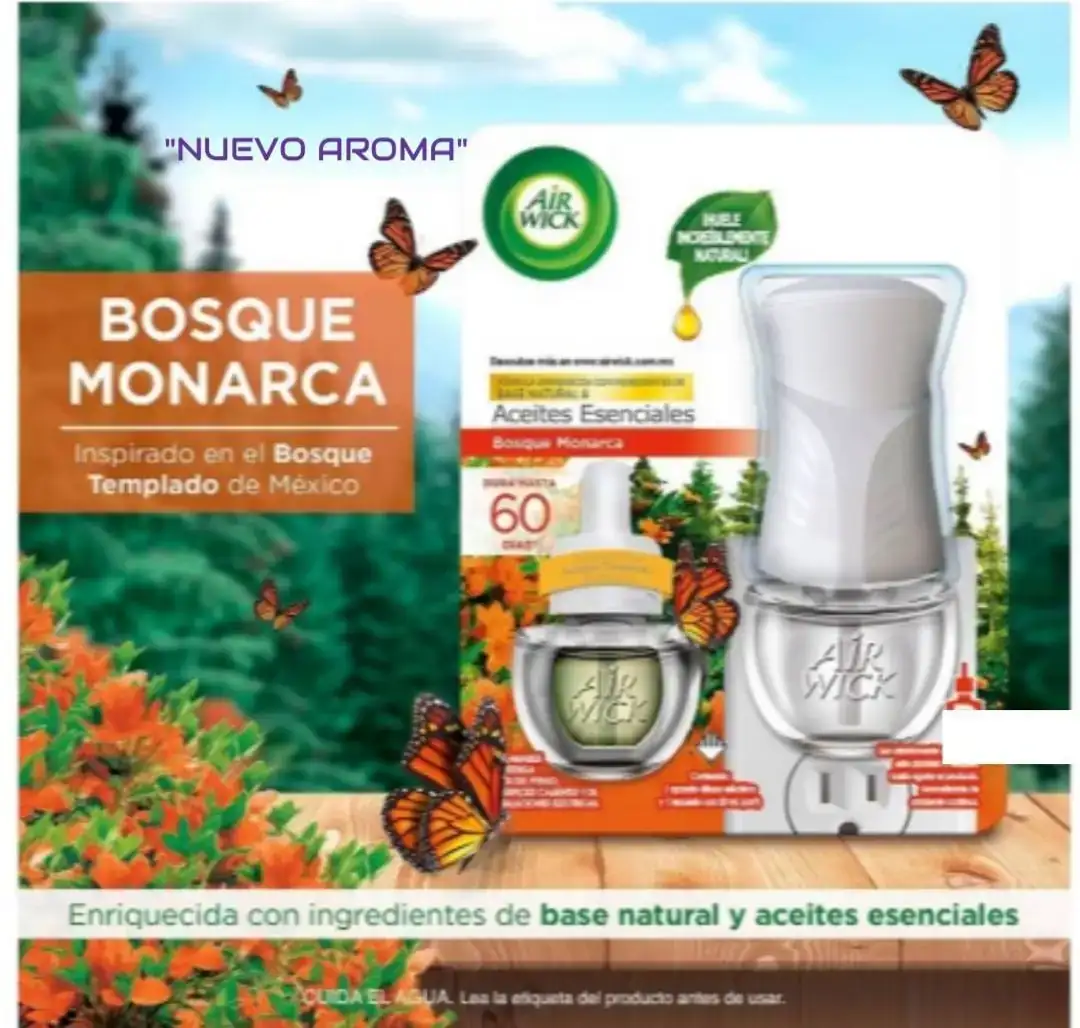 Air Wick, Difusor eléctrico + Repuesto "Bosque Monarca" 