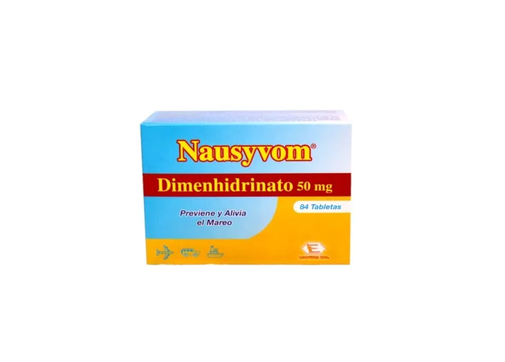NAUSYVOM X 84 TBL DIMENHIDRINATO 50 MG