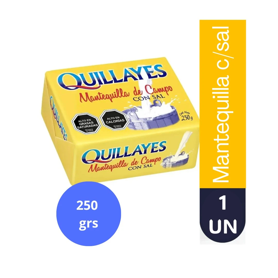 MANTEQUILLA C/SAL QUILLAYES 250G 