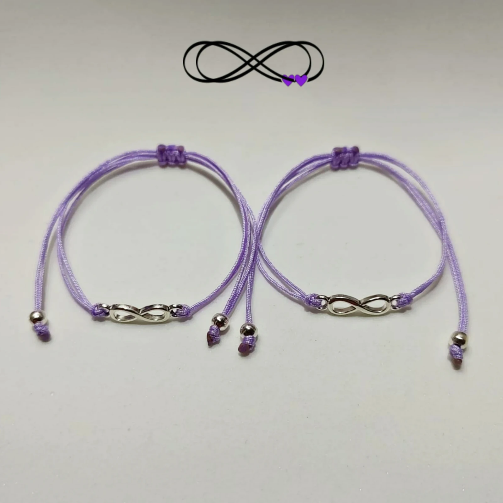 Dúo Pulseras de Infinito Sencillas 2