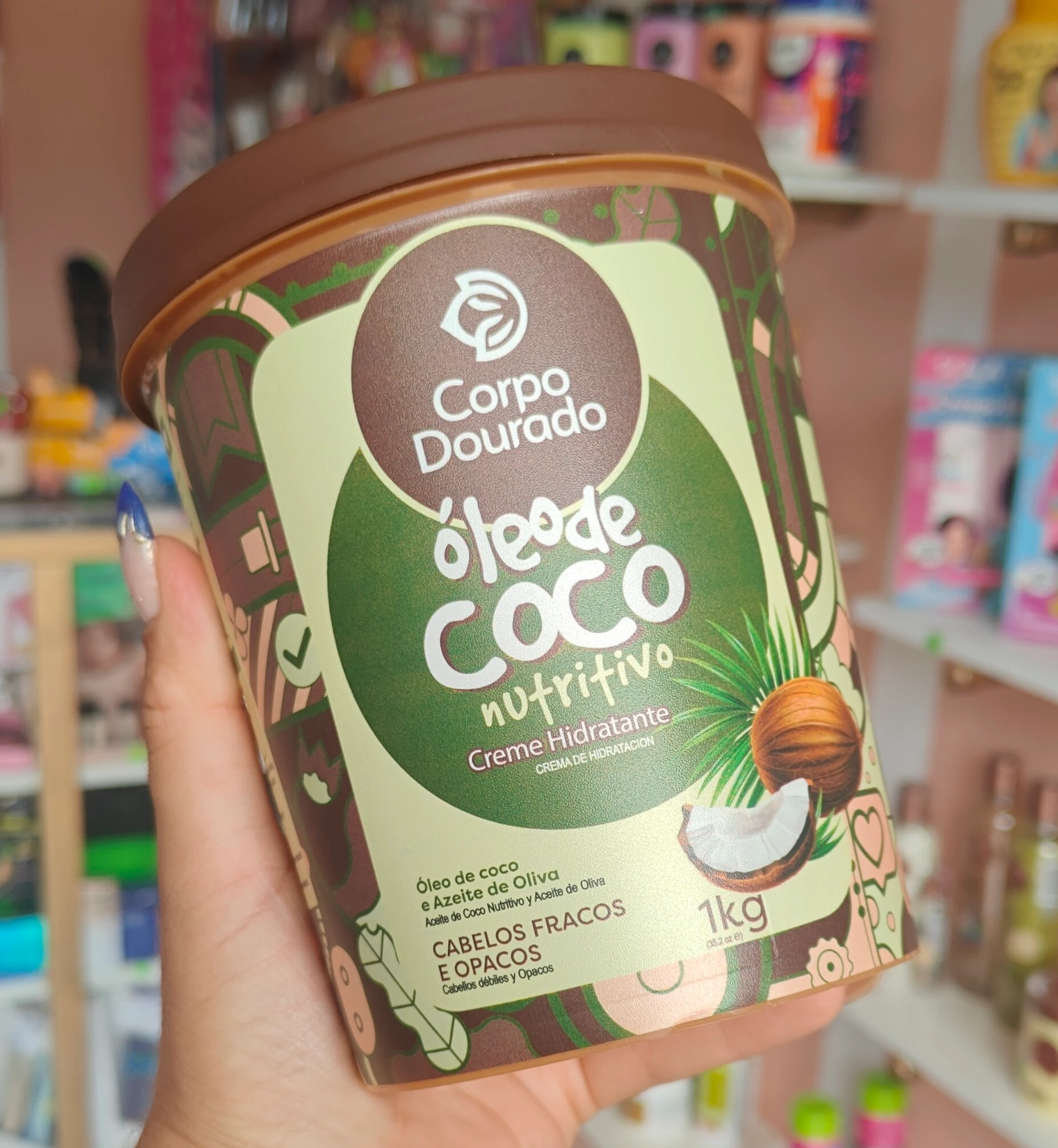 Crema 2 en 1 Oleo de coco nutritivo 