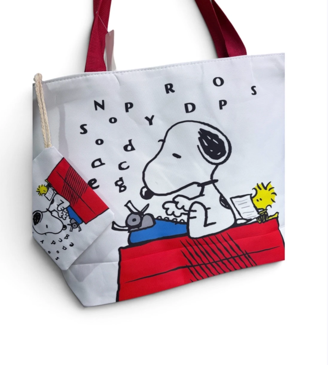 Bolsa jumbo con monedero snoopy  3