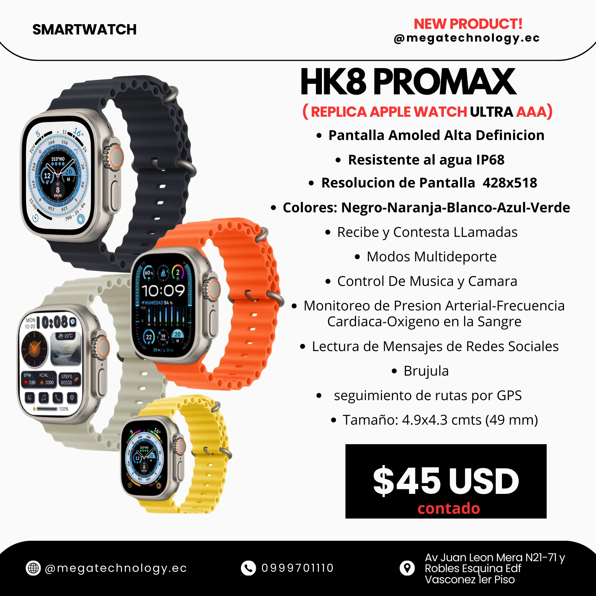 SMARTWATCH HK8 Pro Max Ultra 3