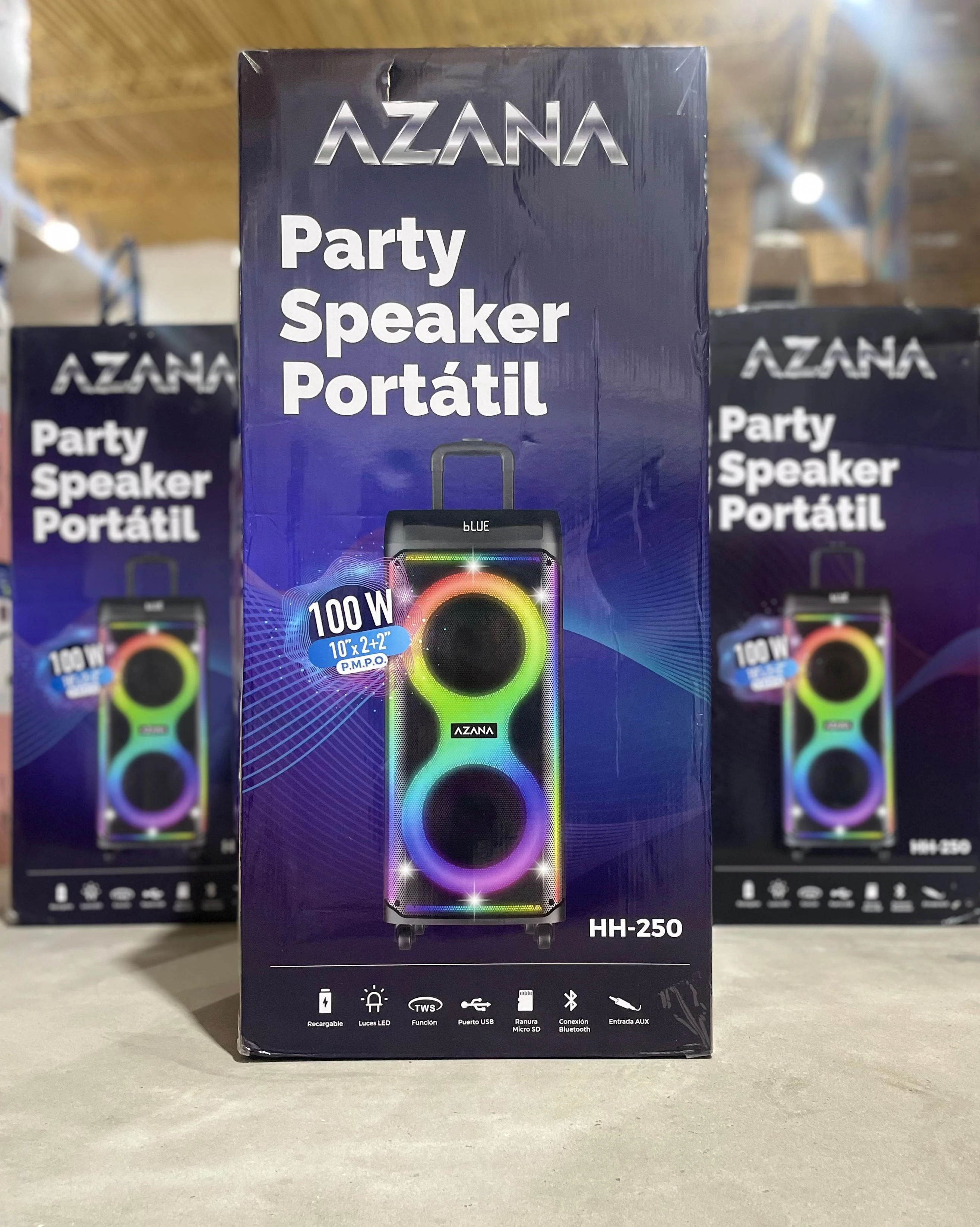 Parlante portátil Azana 10" 10X2 HH-250