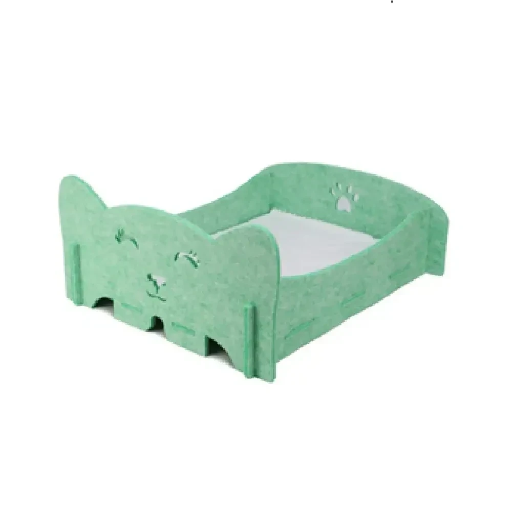 Cama para gatos de fieltro grueso