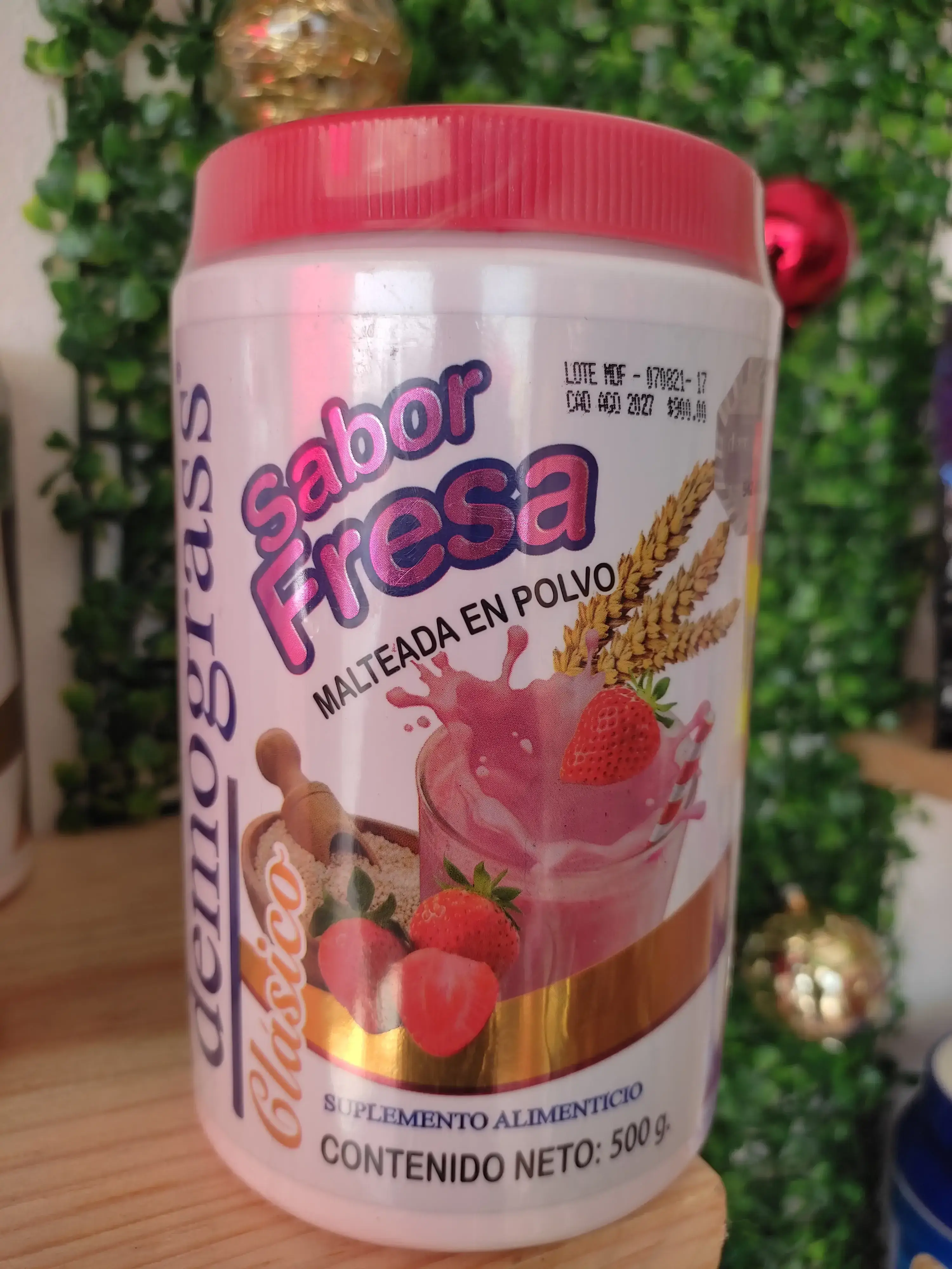 Demogras Malteada Fresa 