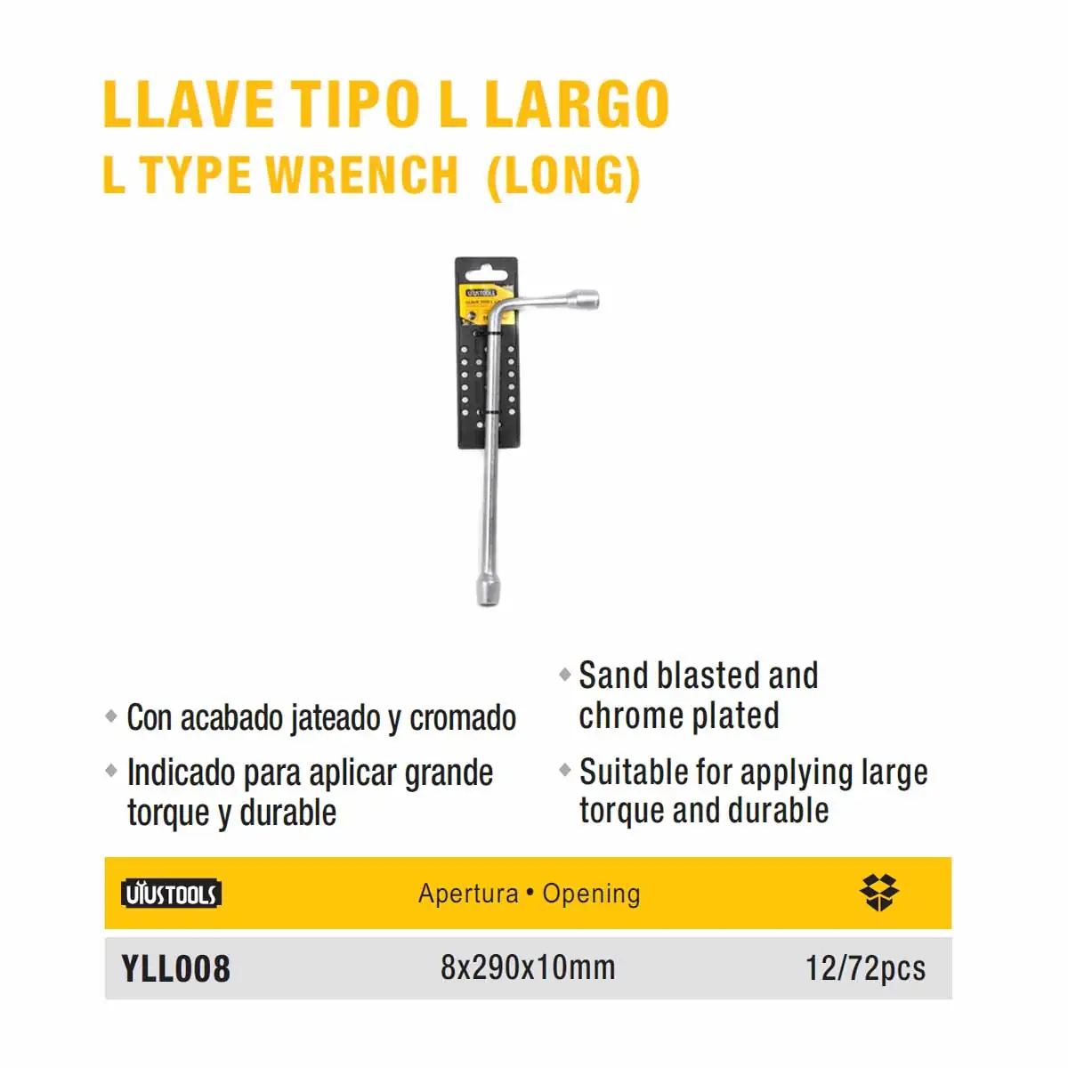LLAVE L UYUST (PIPA) 08MM